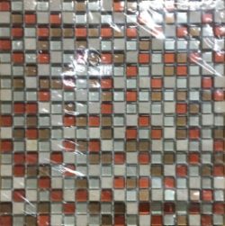 18 BXS (360 PCS) BRIGHT & BEAUTIFUL AUTUMN MIX MOSAIC WALL TILE SHEETS 300X300MM