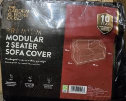 JOB LOT OF 12 PREMIUM MODULAR 2 SEATER SOFA FURNITURE COVER BLACK MASSIVE RE SALE POTENTIAL