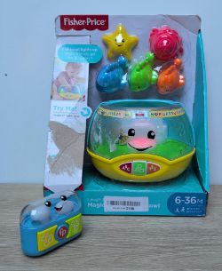 FISHER-PRICE LAUGH & LEARN MAGIC LIGHTS FISHBOWL & MUSICAL BOOMBOX TOY SET