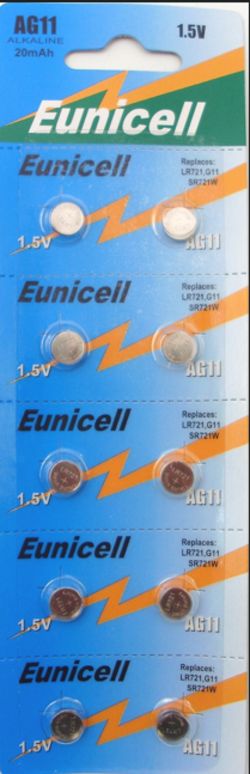 600 X EUNICELL-10PK AG11 1.5V BATTERY (600)*NBC*