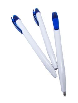 1500 X BALLPEN WHITE & DARK BLUE (1500)