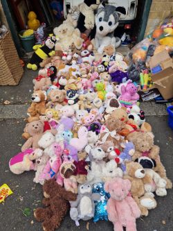 SELECTION OF FAIRGROUND TEDDIES HAMPER TEDDIES ECT OVER 50X