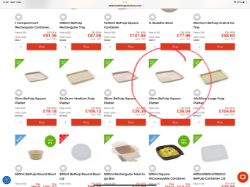 SABERT 40 CM COMPOSTABLE SERVING PLATTERS 1 (ONE) BOX OF 25