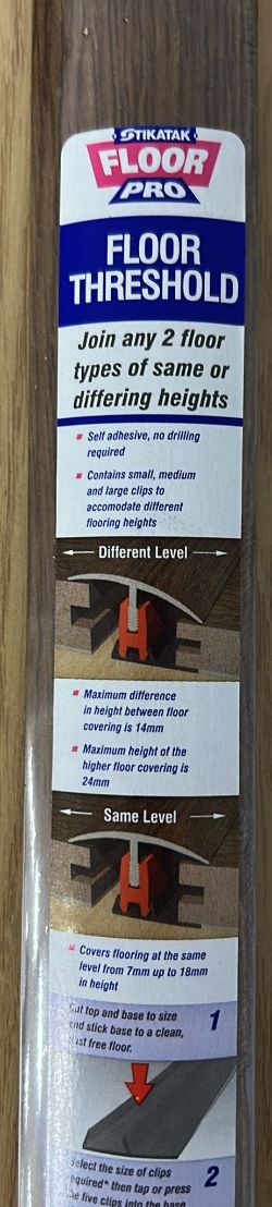 900X FLOOR THRESHOLD WALNUT EFFECT 900MM