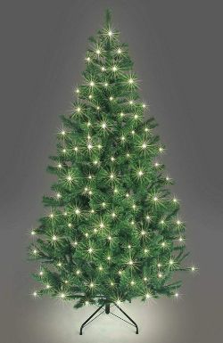 JOB LOT OF 10 SHATCHI PREMIUM PRE LIT CHRISTMAS TREE ALASKAN PINE GREEN 5FT WARM WHITE