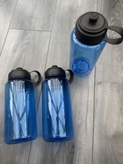 36X BRAND NEW 1L BLUE WATER BOTTLES RRP £9.99 EACH