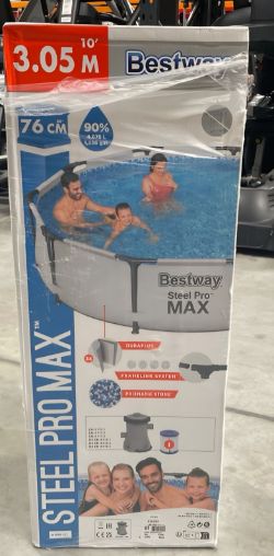 BESTWAY STEEL MAX 3.05 M FAMILY POOLS RRP £145