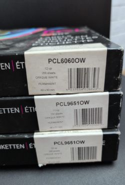 AVERY PCL OPAQUE WHITE PERMANENT LABELS (MULTI-PACK)