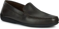 GEOX MEN'S U ASCANIO B MOCCASIN, COFFEE UK 6.5