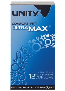 288 X UNITY ULTRA MAX-12PC CONDOMS-089896 (144)