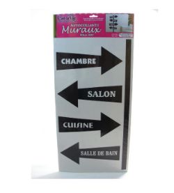 48 X WALL ART AUTOCOLLANTS QUELLE DIRECTION (48)