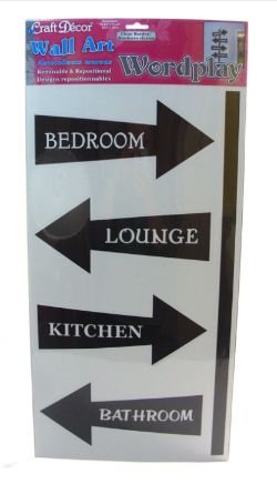 96 X WALL ART AUTOCOLLANTS WHICH WAY (48)