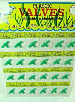 48 X FISH TANK PLASTIC VALVES UNBREAKABLE-4WAY (0/24)*NBC*