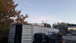 2 X 40FT CONTAINERS AND ALSO FOR FREE WAREHOUSE RACKING, BENCHES & FURNITURE–SOLD AS ONE LOT