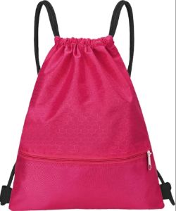 300 X NON WOVEN SPORTS DRAWSTRING BAG-PINK (30)