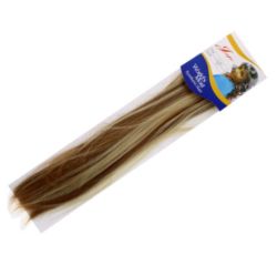 12 X HAIR EXTENSION LIGHT BROWN COLOUR (12/216)