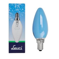 500 X LEUCI-CANDLE BULB 25W E14 BLUE (100)*NBC*
