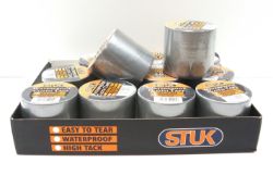 480 X WATERPROOF CLOTH TAPE 50MM/4.5M SILVER (48)