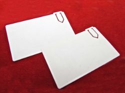 1400 X MINI PLASTIC PAPER CLIP - WHITE (1400)