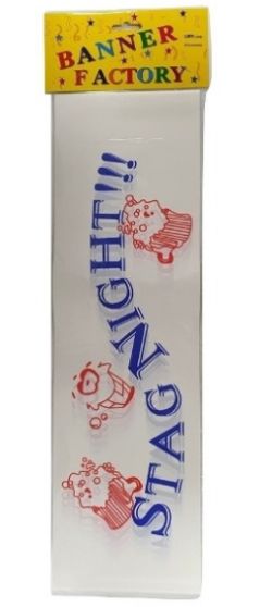 100 X STAG NIGHT WHITE BANNER W/CARD (100)