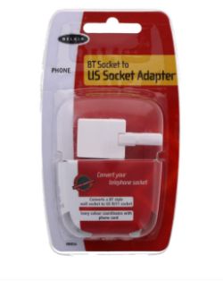 800X BELKIN BT SOCKET TO US/RJ11 SOCKET ADAPTER (10)