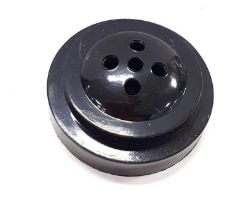 48 X MINI FLAG HOLDER BASE ROUND BLACK (608)