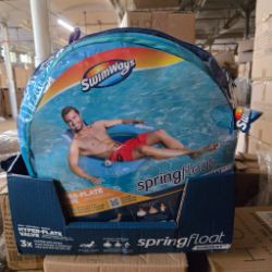 PALLET OF 50 BRAND NEW INFLATABLE SWIM RINGS WITH DISPLAY UNIT – RRP £39.99 EACH