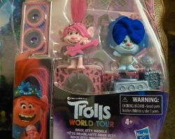 PIXAR TROLLS WORD TOUR TOYS UNICORN STICKERS 40X UNITS