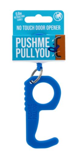 48 X NO TOUCH PUSH/PULL DOOR OPENING DEVICE BLUE (12/240)