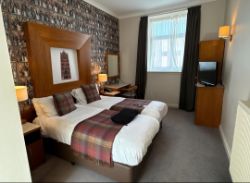 HOTEL SINGLE BED WITH MATRESS AND MATRESS TOPPERS AND BEDSIDE CABINET