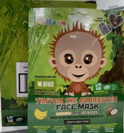 100X ORANGUTAN BANANA AND COCONUT FACE MASKS