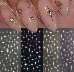 576 X NAIL APPLIQUE ART- STARBURST (8/192)