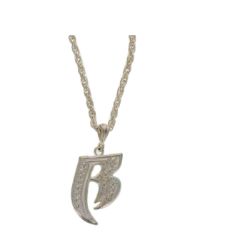 31 X SILVER B-SIGN PENDANT NECKLACE (0/31)