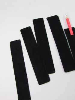 1000 X PEN POUCH-BLACK VELVET (100/5000)*NBC*