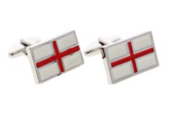 252 X ST GEORGE'S FLAG CUFFLINKS (252) *NBC*