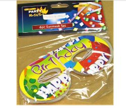 432 X 6PK PARTY EYEMASK SET (432)
