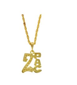 36 X 2PAC PENDANT NECKLACE GOLD(12/180)