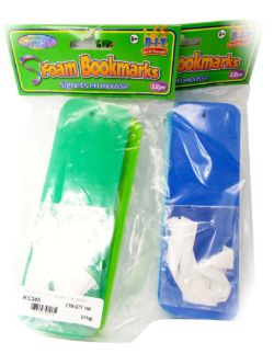 144 X FOAM DIY BOOK MARKS MIX COLOURS (144)