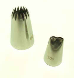 400 X CAKE DECORATING LARGE FRENCH OPEN STAR NOZZLE (400)*NBC*