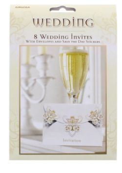 84 X 8PK WEDDING INVITES (6/84)