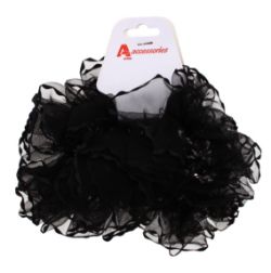 48 X 2PC BLACK HAIR ELASTIC BAND (12/192)
