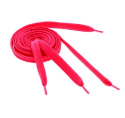 48 X NEON PINK THICK SHOE LACES (12/276)