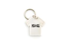 1000 X T-SHIRT SHAPED KEY CHAIN-WHITE (1000)*NBC*