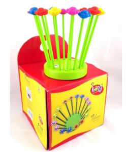 48 X FLOWER PLASTIC UTILTY HOLDER (16)