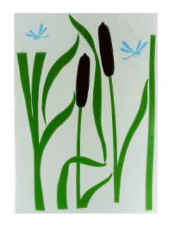 110 X WALL DECO TATTOO- SCHILF BUNT (11)