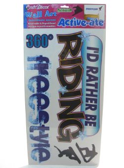 96 X WALL ART AUTOCOLLANTS SNOWBOARDER (48)