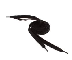 48 X BLACK THICK SHOE LACES (12/288)