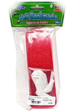 144 X KIDS FELT DIY BOOKMARKS MIX COLOURS (144)
