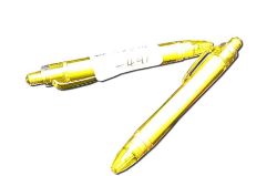 1000 X BALL PEN 'TRANSPARENT' YELLOW (1000) *NBC*