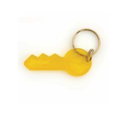 1000 X KEY SHAPED KEY CHAIN-TRANSLUCENT AMBER (1000)*NBC*